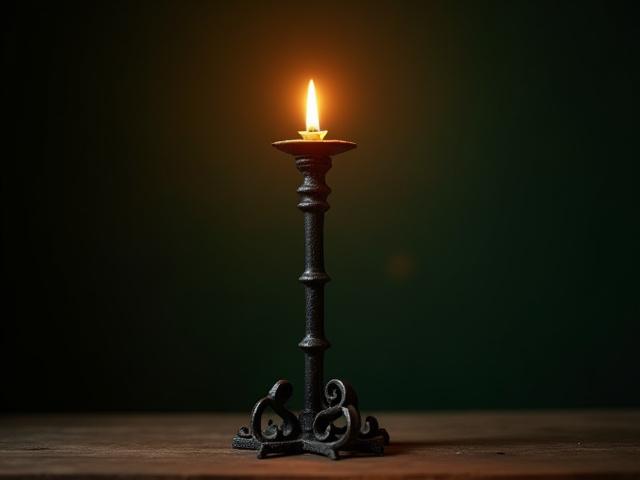 Elegant smijernslysestake med intrikate detaljer